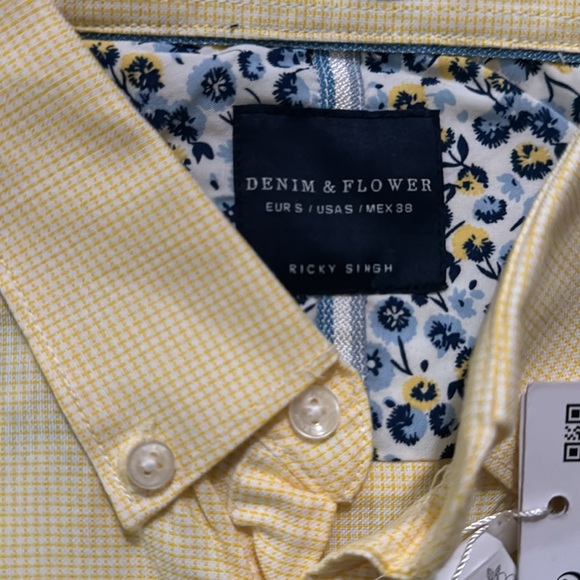 NWT Denim & Flower Mens S short sleep button down - Picture 3 of 5